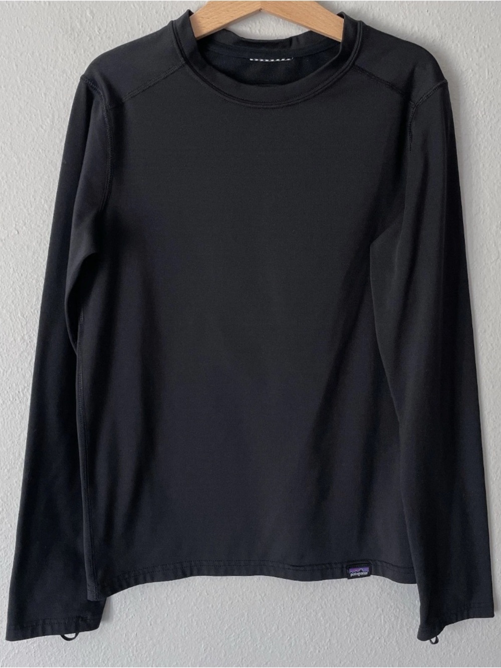 Patagonia Kids’ Capilene Baselayer Top – Black, Size L